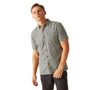 Regatta Kalambo VIII Chemise à Manches Courtes pour Homme, Vert Agave/Carreaux de frêne, XL