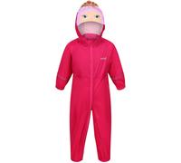 Regatta Kids' Charco Animal Hooded Waterproof Jacket PkFusPrincss 3-4 ans Unisex