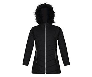 Regatta Kids Fur Free Fabrizia Jacket, Black, Taille 9-10Ans/140cm