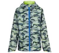 Regatta - Kid's Printed Lever II - Veste imperméable - 7-8 Years - dark storm camo / sharp green