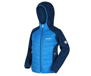 Regatta Kielder Hybrid IV Veste Softshell Hybride Junior Légère, Isolante et Facilement Compressible Baffled/Quilted Jackets Enfant Imperial Blue/Deep Space FR: 4XL (Taille Fabricant: 14 YR)