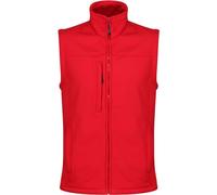 Regatta Mens Flux Gilet Softshell, déperlant, coupe-vent RG1493 (2XL) (Rouge)