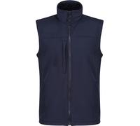 Regatta Mens Flux Gilet Softshell, déperlant, coupe-vent RG1493 (XL) (Bleu marine/bleu marine)