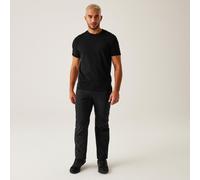 Regatta Highton Winter Trousers Pantalon Stretch Ultra Extensible Homme déperlant et Protecteur (UV) avec Taille Élastiquée et Poches zippées Trousers Homme Black FR: 5XL (Taille Fabricant: 44")
