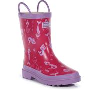 Regatta Minnow Junior Cotton Lined Wellington Welly Unisex Kids SantoSunMerm C13 (31.5) Male