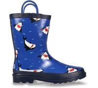 Regatta Minnow Junior Cotton Lined Wellington Welly Unisex Kids Shark/Nautic 1 (33) Male