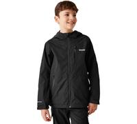 Regatta Mixte Enfant Kids' Waterproof Jacket Veste Calderdale II Pour, Noir, 11 Ans EU