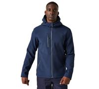 Regatta Navigate Veste Softshell Professionnelle pour Homme, Bleu Marine/Gris