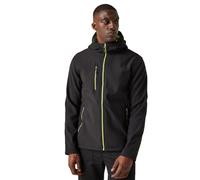 Regatta Navigate Veste Softshell Professionnelle pour Homme, Noir/Vert, XL