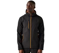 Regatta Navigate Veste Softshell Professionnelle pour Homme, Noir/Orange, XL