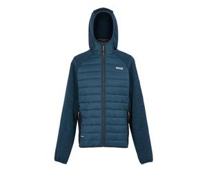Regatta Newhill Hybrid Veste polaire tricotée à capuche pour homme, bleu, XXL