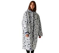 Regatta Outdoor Active Peignoir imperméable unisexe à motif floral Bleu marine/blanc L/XL