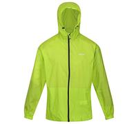 Regatta Pack-it III Veste Imperméable Hommes - pac a mac - imperméable - randonnée, course, cyclisme, voyage, golf zip léger coupe-vent veste de pluie hommes - compressible/Bright Kiwi / 46 EU