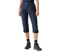 Regatta Pantalon 3/4 Chaska Capri III pour Femme, Bleu Marine, 46