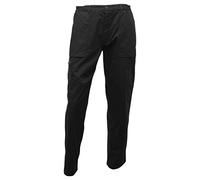 Regatta Pantalon Homme déperlant avec poches Multiples New Action - Long Trousers Homme Black FR: M (Taille Fabricant: 33")