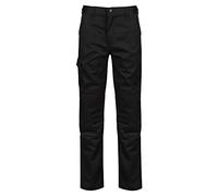 Regatta Pantalon Professionnel Professionnel Cargo imperméable Multi-Poches pour Homme, Noir, 44in