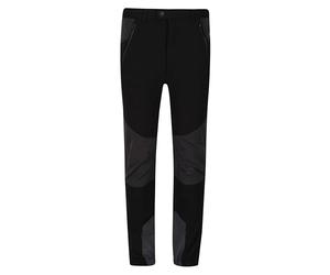 Regatta Pantalon Technique Junior Tech Mountain déperlant et Extensible Trousers Enfant Black/Ash FR: XL (Taille Fabricant: 9-10)