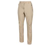 Regatta Pantalon Technique Stretch Highton déperlant avec Protection UV40 et Multiples Poches - Régulier Trousers Femme Moccasin FR: S (Taille Fabricant: 12)