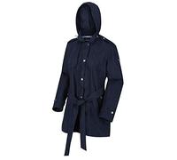 Regatta Parka Garbo Imperméable et Respirante avec Doublure, Capuche détachable et Ouverture zippée intégrale Jackets Waterproof Shell Femme Navy FR: 2XL (Taille Fabricant: 20)