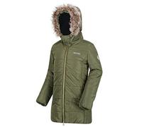 Regatta Parka Lifestyle Junior BLUEBELLE déperlante et Isolante Thermo-Guard avec Capuche bordée de Fausse Fourrure Veste Enfant Cypress Green FR : S (Taille Fabricant : 128)