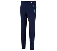 REGATTA Pentre Stretch Long - Pantalon femme déperlant stretch bleu taille partiellement élastiquée 10