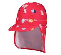 Regatta Peppa Casquette Pare-Soleil Unisexe pour Enfant, Mixte Enfant, Capuchon, RKC220, BrightBlushPeppa, 1-3