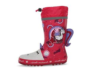 Regatta Peppa Pig Puddle Welly en caoutchouc avec cordon de serrage