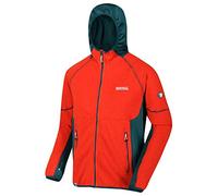 Regatta Polaire en Laine Technique Effet Tricot Kinver avec Capuche et Ouverture zippée Fleece Homme Burnt Salmon/Deep Teal FR: S (Taille Fabricant: S)