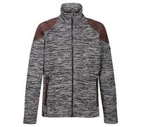Regatta Polaire Jacquard Cranston avec Ouverture zippée Fleece Homme Black FR: S (Taille Fabricant: S)