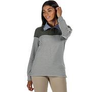 Regatta Polaire Légère RAYÉE Camiola avec col boutonnée Fleece Femme Thyme Leaf RNUM FR: M (Taille Fabricant: 14)