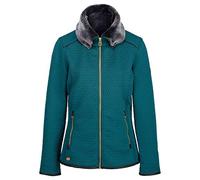 Regatta Polaire matelassée Tayla avec garnissage en Similicuir, col bordé de Fausse Fourrure et Ouverture zippée Polaire Femme Deep Teal FR : 2XL (Taille Fabricant : 48)