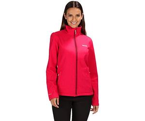 Regatta Polaire Softshell chinée déperlante et Coupe-Vent CARBY avec Envers Chaud Veste Femme Dark Cerise FR : XXS (Taille Fabricant : 36)