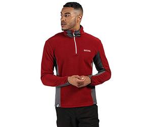 Regatta Polaire Technique Boswell avec Panneaux Stretch latéraux Extol et 1/2 Ouverture zippée Fleece Homme Delhi Red/Magnet FR: S (Taille Fabricant: S)