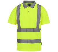 Regatta Polo De Contrat Pro Haute Visibilité Jaune Orange