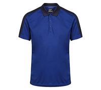 Regatta Polo Homme Évacuant Rapidement L'humidité avec col boutonné Contrast T-Shirts/Polos/Vests Homme New Royal/Navy FR: L (Taille Fabricant: L)