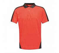 Regatta Polo Homme Évacuant Rapidement L'humidité avec col boutonné Contrast T-Shirts/Polos/Vests Homme Classic Red/Black FR: M (Taille Fabricant: M)