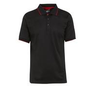 Regatta Polo Professionnel à Manches Courtes Navigate pour Homme, Noir/Rouge, 3XL
