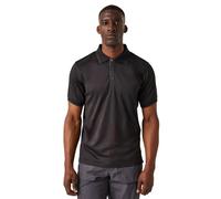 Regatta Polo Professionnel à Manches Courtes Navigate pour Homme, Noir/Gris, XXL