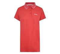 Regatta Polo Technique Maverick V Léger et Respirant pour séchage Rapide avec col boutonné T-Shirts/Polos/Vests Femme Red Sky FR: 2XL (Taille Fabricant: 20)