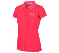 Regatta Polo Technique Maverick V Léger et Respirant pour séchage Rapide avec col boutonné T-Shirts/Polos/Vests Femme Néon Pink FR: 4XL (Taille Fabricant: 24)
