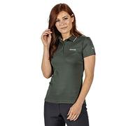Regatta Polo Technique Maverick V Léger et Respirant pour séchage Rapide avec col boutonné T-Shirts/Polos/Vests Femme Thyme Leaf FR: S (Taille Fabricant: 12)