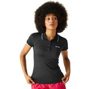 Regatta Polo Technique REMEX II Léger et Respirant pour séchage Rapide avec col boutonné T-Shirts/Polos/Vests Femme Black FR: M (Taille Fabricant: 14)