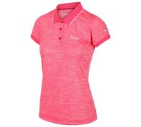 Regatta Polo Technique REMEX II Léger et Respirant pour séchage Rapide avec col boutonné T-Shirts/Polos/Vests Femme Néon Pink FR: XS (Taille Fabricant: 10)