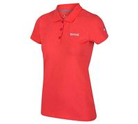 Regatta Polo Technique Sinton Léger et Respirant pour séchage Rapide avec col boutonné T-Shirts/Polos/Vests Femme Red Sky FR: M (Taille Fabricant: 14)
