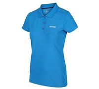 Regatta Polo Technique Sinton Léger et Respirant pour séchage Rapide avec col boutonné T-Shirts/Polos/Vests Femme Blue Aster FR: XS (Taille Fabricant: 10)