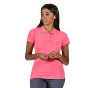 Regatta Polo Technique Sinton Léger et Respirant pour séchage Rapide avec col boutonné T-Shirts/Polos/Vests Femme Néon Pink FR: XL (Taille Fabricant: 18)