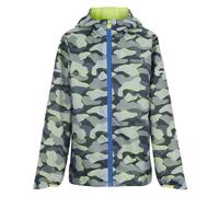 Regatta Printed Lever Ii Garçons Veste Étanche Zippée Camouflage Vert Taille UK