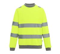 Regatta Professional Homme Hi-vis Crew Neck Haute Visibilité Pro Contract Sweatshirt, Jaune, 4XL EU