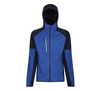 Regatta Professional Men's X-Pro Coldspring II Hybrid Full Zip Hooded Fleece Veste Polaire, Bleu Oxford chiné/Bleu Marine, XXL Homme