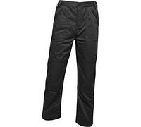 Regatta Professional Pro Action Hardwearing Water Repellent Multi Pocket Trousers Pantalon Homme, Noir, Size: 30"